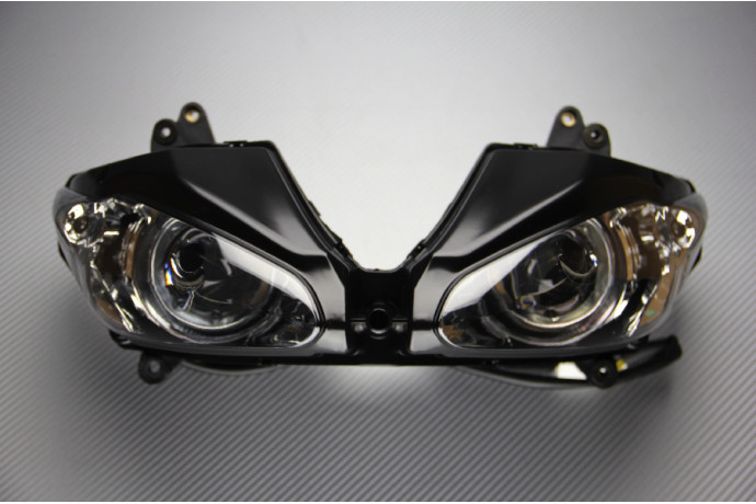 Phare avant Daytona 675R optique moto Triumph 2011 2012 D67LC noir