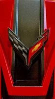 2020/26 CORVETTE C8 ENGINE COVER TORCH RED CARBON FIBER RAILS NEW OEM (For: More than one vehicle)