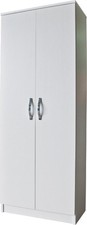 Mobile Multiuso 2 Ante / 5 Ripiani 71x38x182h cm Bianco AZUR LINE