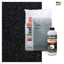 Steinteppich Marmorkies 25kg + Polyurethanharz SET für 2,5m² Innen und Außen 