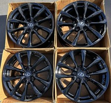 19" Lexus RC350 Factory Wheels Gloss Black Rims OEM RC Staggered 19x9 19x8 New
