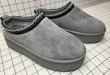 New Olivia  Kate "Stormy" Platform Slipper Clog Shoe Women's Size 8 Gray
