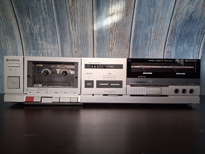 Hitachi D - E12 Tapedeck Kassettendeck   mit Mängeln