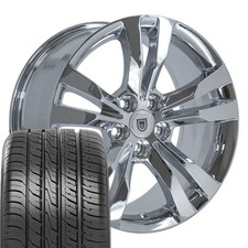 18 Inch Chrome 4717 Rims Tires Fit Cadillac Sts Deville Cts 5x115 Wheels