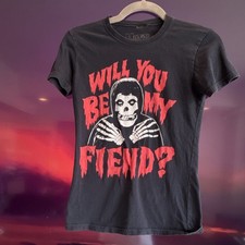 Misfits Will You Be My Fiend XS Women s Graphic T-Shirt Rock Pop
