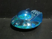 VINTAGE - PLASTIC METAL - FRICTION POWERED - SPACE SHIP - TOY - JAPAN