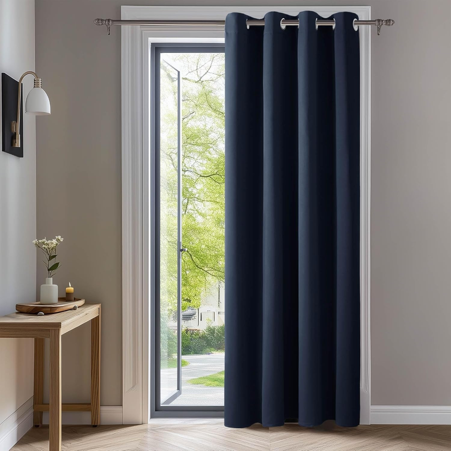 Deconovo Door Curtain Thermal Insulated Blackout Curtain Single Panel for Door 5