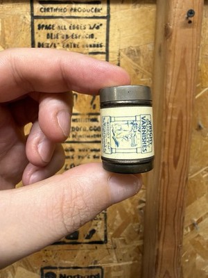 Vintage Wright s Quality Varnish Paint Celluloid Dice Shaker Cleveland Hardware