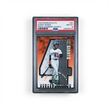 1998 Donruss Elite Barry Bonds Prime Numbers Sample #8C PSA 8