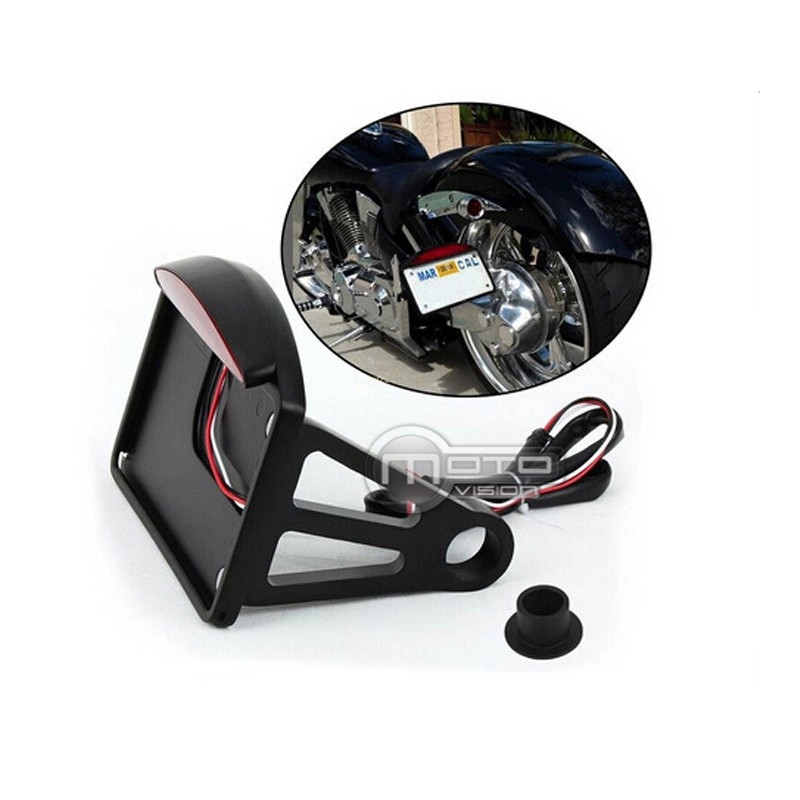Support lateral de plaque CNC anti vibration pour eliminer le plastique sur Harley 883