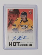 Victor Bartley #747 [HOT ROOKIES AUTO] 2013-14 Panini - Score Hockey