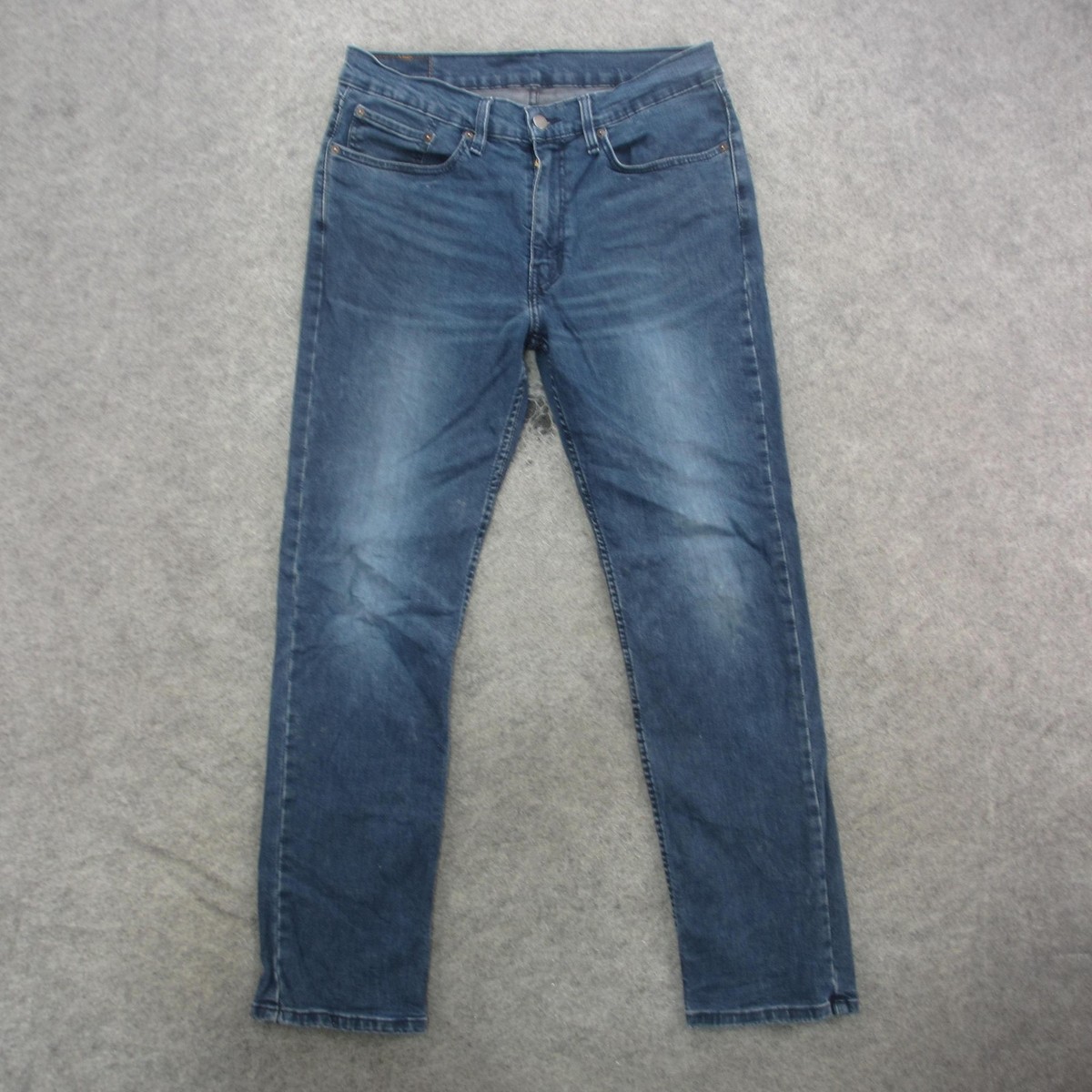 Levis 514 Jeans Mens 34x32 Blue Straight Leg Low Rise Denim Pants 