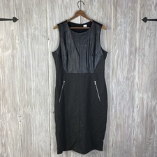 Gap Sleeveless Ponte sheath dress Charcoal heather SIZE 14 #921990 E213 New