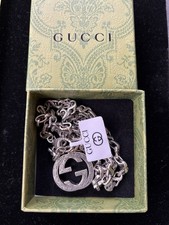 Gucci Silver Gs on decorative pendant, RRP£385, New and In Original Packaging