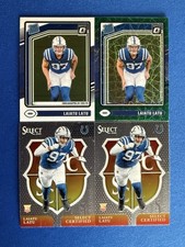 Laiatu Latu 4-card ROOKIE lot '24 Optic Green Velocity/Base+Select Insert x2 PWE