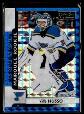 2017-18 O-Pee-Chee Platinum Royal Blue Cubes Ville Husso 93/99 St. Louis Blues