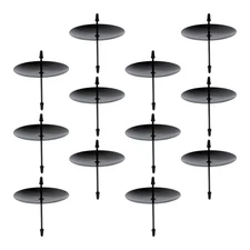 12 Pcs Household Candle Stand Decorative Iron Candle Fixator Candle Holder