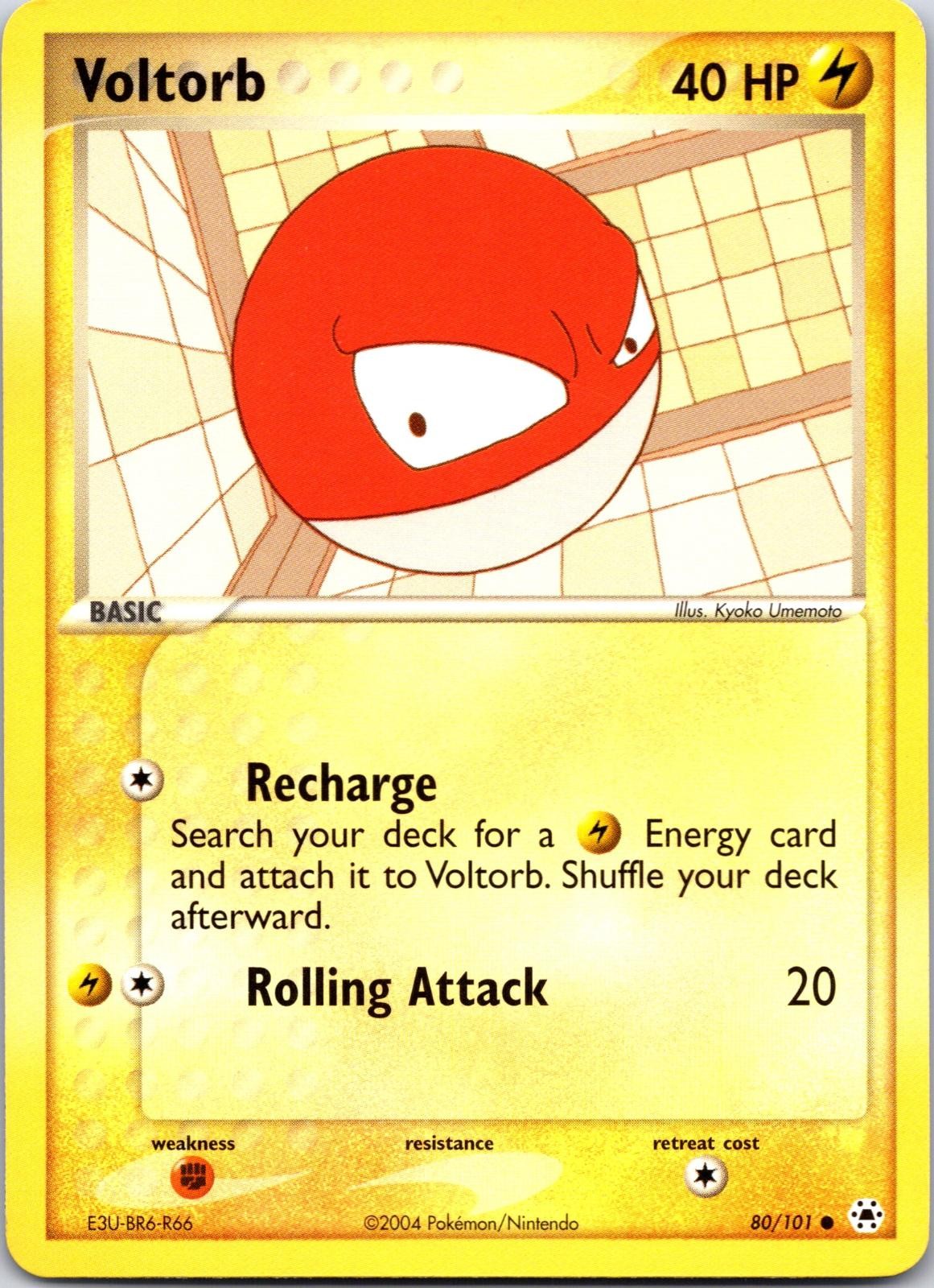 Voltorb 80/101 Common Hidden Legends Pokemon LP