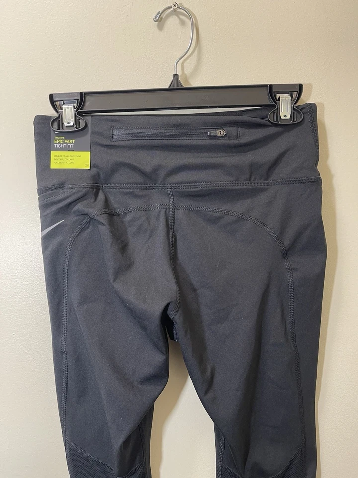 Leggings Nike Epic Fast Tight Feminina M Preta Pullon Tappered Leg CZ9240-010 - Imagem 3 de 4