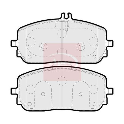 For MERCEDES EQB X243 2021 on BRAKE PADS (FRONT) (R90) PAD2245