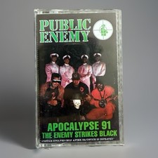 Public Enemy Apocalypse 91 The Enemy Strikes Black Cassette Tape Hip Hop Rap