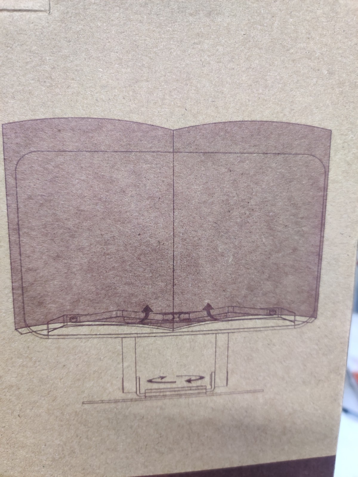 Tounee Book Stand for Reading, Adjustable Book Holder with 360° Swivel Base