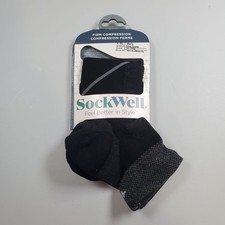 Sockwell Pulse Quarter Firm Compression Socks Men Size L - XL NWT Merino Wool