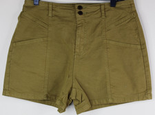 Universal Thread Womens Green High Rise Midi Jean Shorts Sz 12