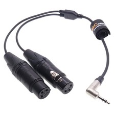 Audio Cable for R DE Wireless GO II 3.5mm TRS to XLR 3 Pin Female 50cm