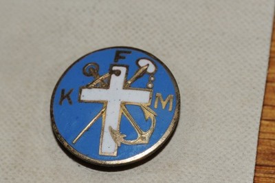 FKM  Fraternal Organization Small Lapel Pin Gold Filled 1909  Historical NOS Old