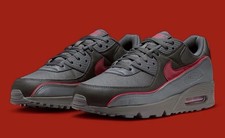 Nike Air Max 90 Premium Iron Grey University Shoes Mens Size 10.5 NEW Fast Ship