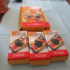 3-Pack Kodak FunSaver 35 - 3-27 Exposure Cameras 800 Speed Film -Expired 07/2006