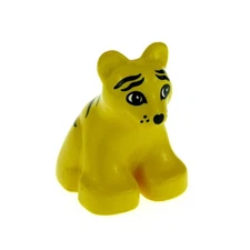 1x Lego Duplo Animal Tiger Baby Yellow Striped Zoo Circus Safari 2661 2664 bb0813