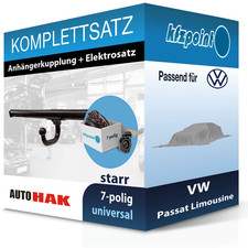 AUTO HAK Anhängekupplung starr und E-Satz 7polig für VW Passat Limousine 88- AHK