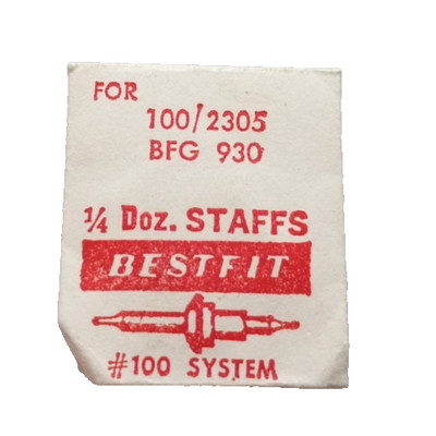 BFG 930 927 BALANCE STAFF ROLLER TYPE watch part 100/2305 (2-pack)