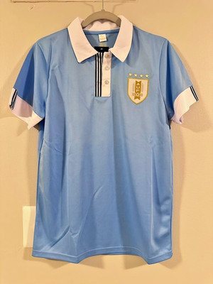 Uruguay - NO NAME - Soccer Jersey Light Blue Unisex Adults CLEARANCE