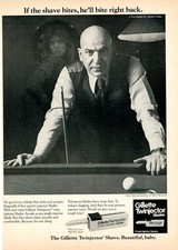 1975 Gillette Co Vintage Print Ad Twinjector ...