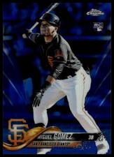 2018 Topps Chrome Miguel Gomez #13 Blue Refractor 83/150