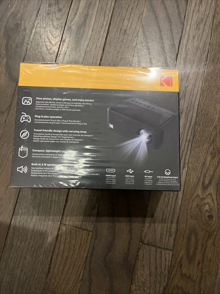 Kodak FLIK X1 Mini Pico Projector – Brand New Sealed Portable LED Projector - Image 3 of 4