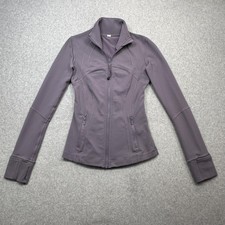 Lululemon Define Jacket Womens 2 Purple Luon Zip Thumbholes Pockets Athletic