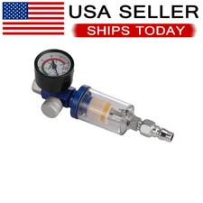 1/4" Spray Gun Air Regulator Gauge Air Pressure Regulator Paint Gun Filter C