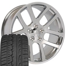 2223 Chrome 22x10 Rims 28545 Tires Set Fit Dodge Ram 1500 Srt10 2223 Chrome 22x10 Rims 28545 Tires Set Fit Dodge Ram 1500 Srt10