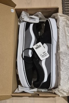 VANS Herren Filmore Sneaker, Größe 45, Schwarz Grau Neu