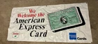 Vintage Sinclair Oil American Express Advertising Banner 33” X 70” Rare