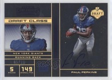 2016 Panini Contenders Draft Class RPS Auto Gold 5/16 Paul Perkins #17 Auto 0b2