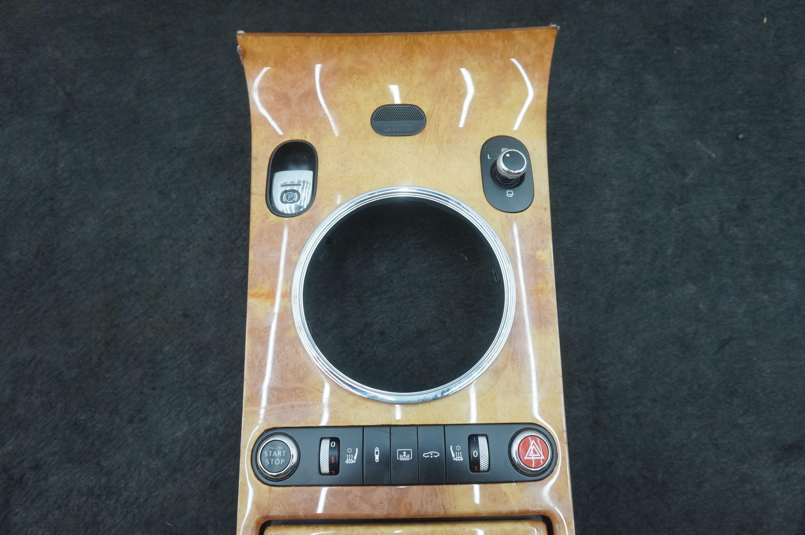 Front Console Shifter Wood Trim 3W0832249 Bentley Continental Flying Spur 03-13
