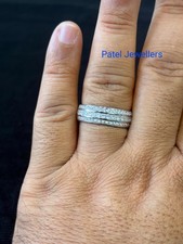 2Ct Princess Simulated Diamond Men's Wedding Band Ring Gold Plated 925 Silver