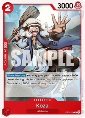 NM-Mint, English One Piece Koza - EB01-004 - C Extra Booster Memorial Collection
