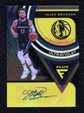 2020-21 Panini Flux Ultraviolet Signatures Jalen Brunson #UV-JBR Auto 1i9m