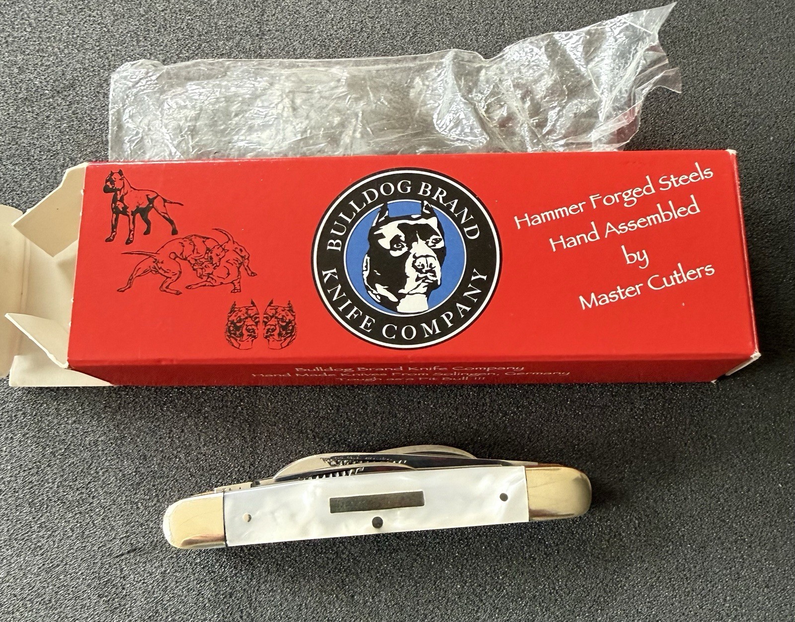 2007 BULLDOG BRAND Fighting Bulls MOP 4 Blade Congress Pocket Knife - Germany
